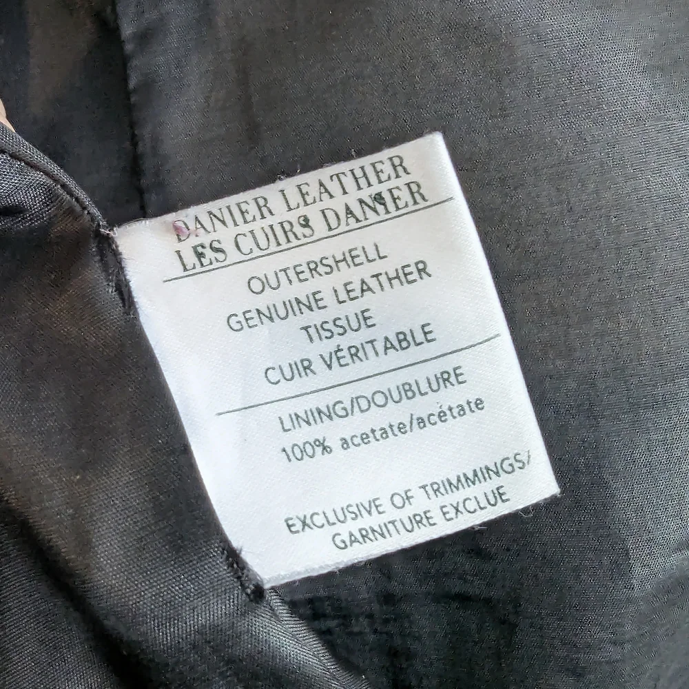 Danier Black Genuine Suede Leather Zip Jacket Vintage Large Coat Spring Autumn - Picture 10 of 13